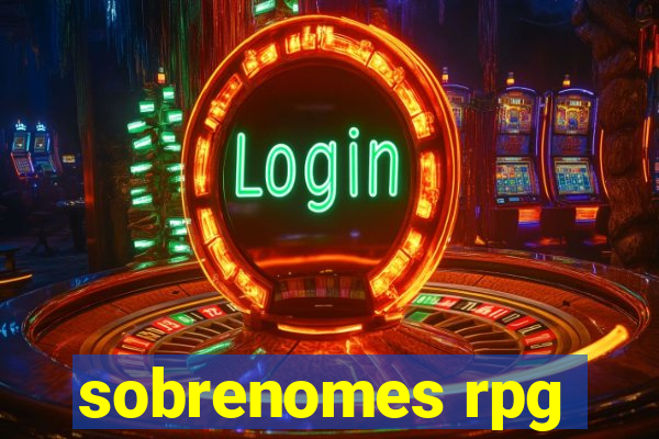 sobrenomes rpg